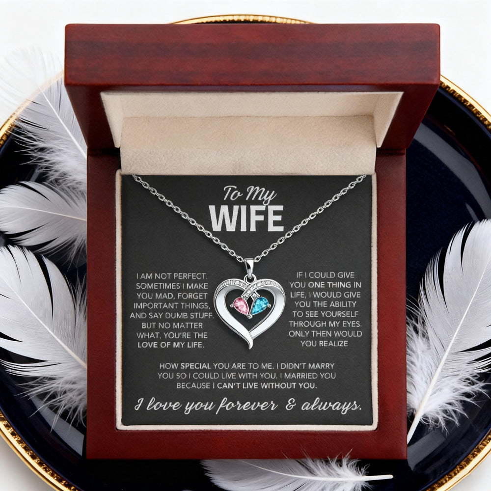 Heart Birthstone Pendant