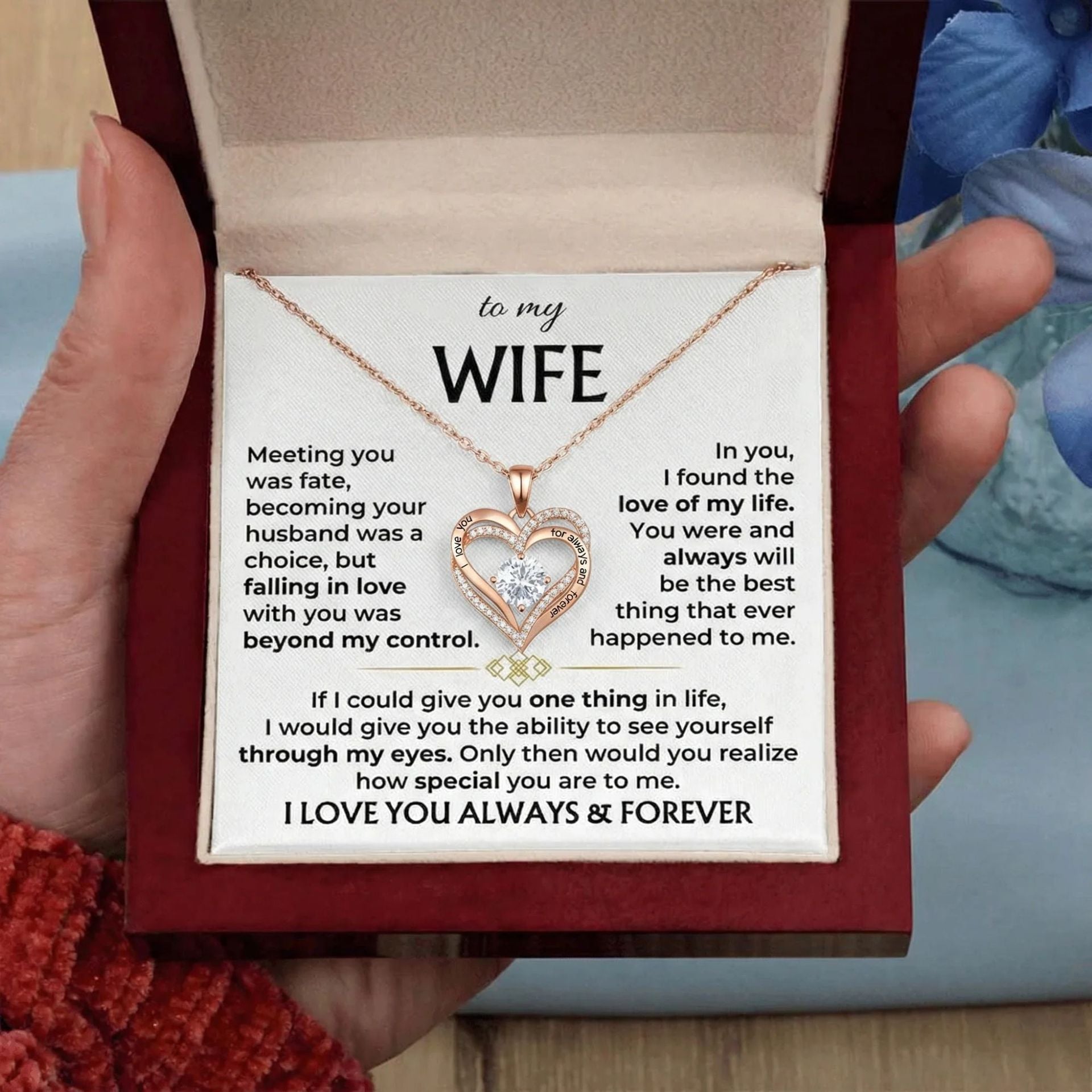 Heart Birthstone Necklace with Gift Box