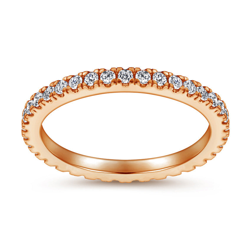 Geometric Stackable Diamond Accent Rings