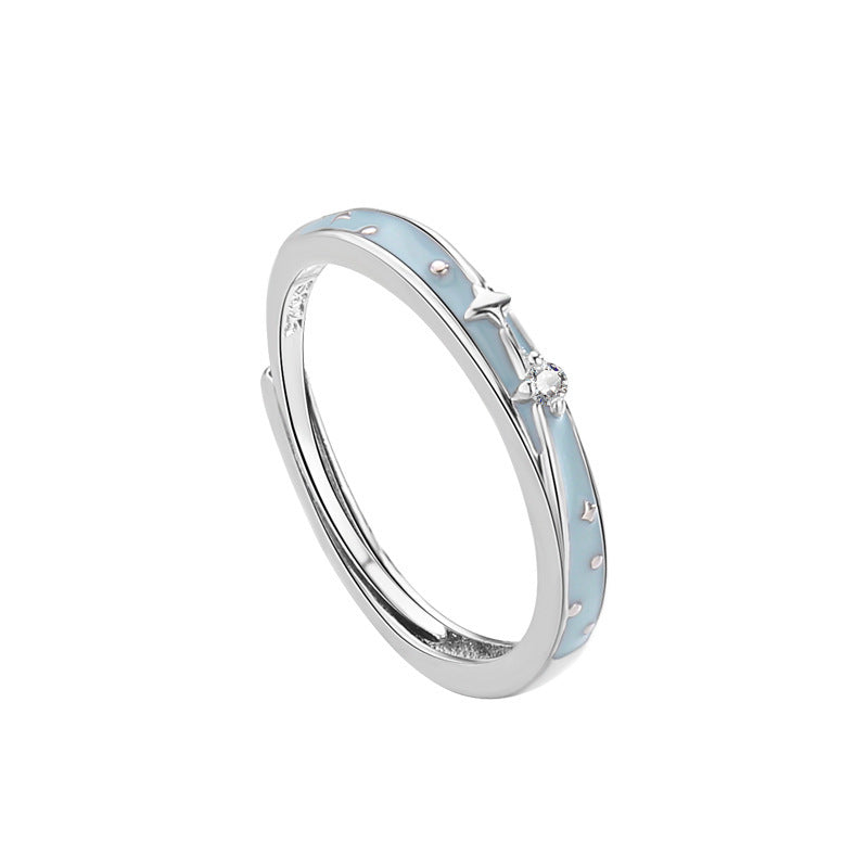 Luminous Butterfly Adjustable Couple Rings